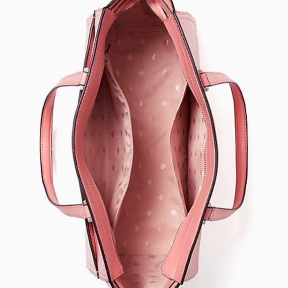 Kate Spade NWT large Satchel Bag Coral Pink!! - Picture 3 of 8